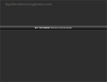 Tablet Screenshot of fayettevillemovingboxes.com